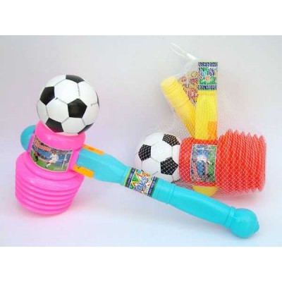 new for kids BB hammer(football,red/pink) toy hammer for baby baby hammer