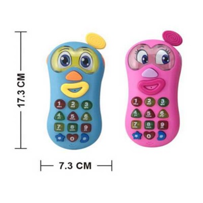 Teléfono móvil con sonido,luz(rosado/verde/azul) bebé teléfono móvil