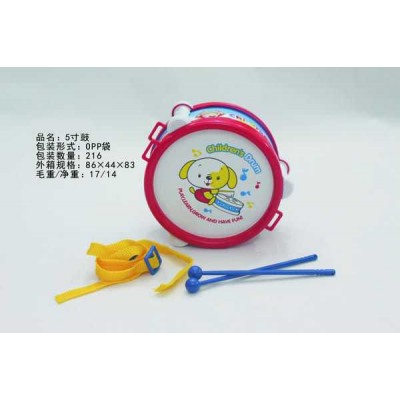 plastic toy 5 inch Baby bell baby tambourines toy factory baby tambourines and drums
