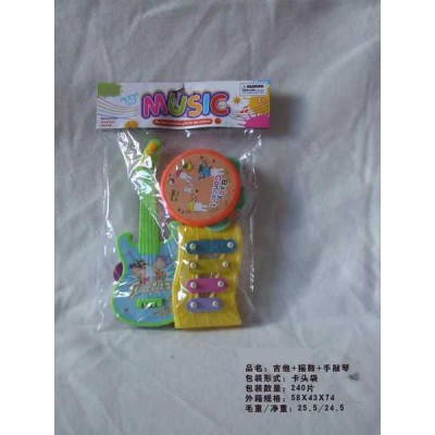 high quality for kids Baby bell(Guitar,tambourine,Organ) baby drum toy factory baby tambourines and drums