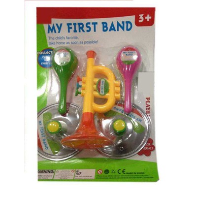 baby chenghai toy Baby bell(horn,hammer,cymbals) plastic baby bell baby tambourines and drums