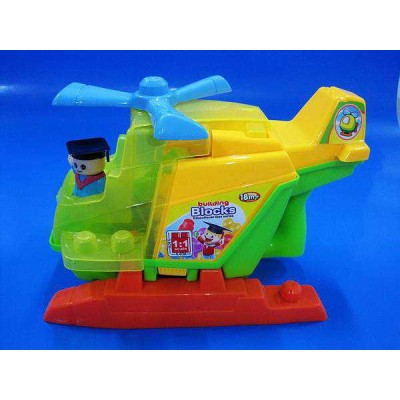 novelty education Funny block toys(aircraft,15 pcs) learning toy for child cartoon block toy