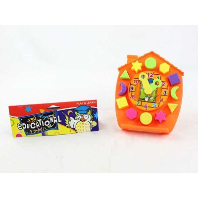 Juguetes del bebés(reloj) juguete de bloque de dibujos animados