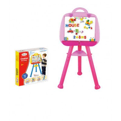 excellent educational toy Learning easal with number and letters(pink/yellow) doodle toy for kids drawing board toy with letters