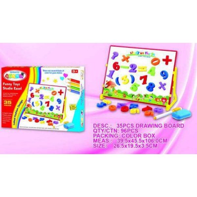 good price Drawing board with numbers(35 pcs) wholesale drawing board drawing board toy with letters
