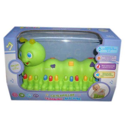 toy brand Cartoon learning machine with music,light(caterpillar) educational toy learning machine