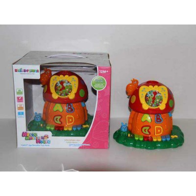 wholesale educational toy manager Cartoon learning machine with music,sound,light(mushroom house) for child learning toy educational learning machine