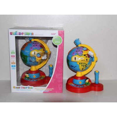 nice present Cartoon learning machine with sound,music(globe) learning toy educational learning machine